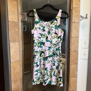 H&M Pink Floral Mini Dress size 10